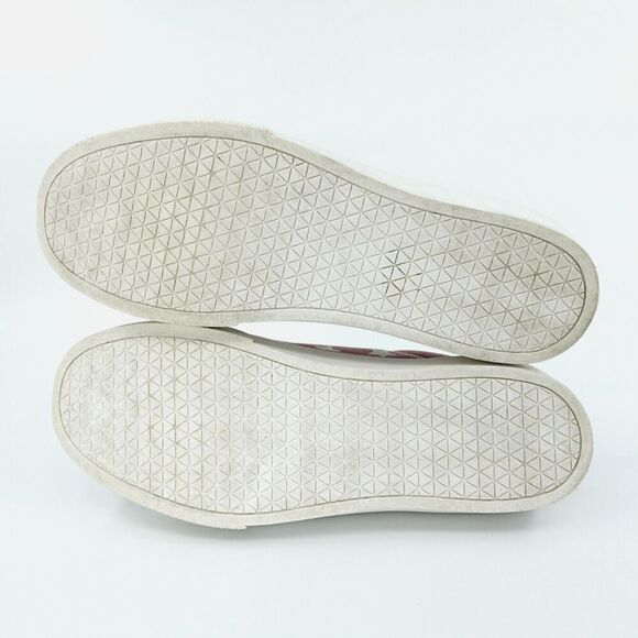 Steve Madden Leather Sneakers Womens 10 Pink Stars Platform 90s Retro - Picture 10 of 14